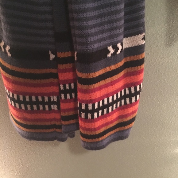 Cotton wrap sweater by Pendleton Woolen Mills. Below the knee length, size XL - Picture 5 of 5